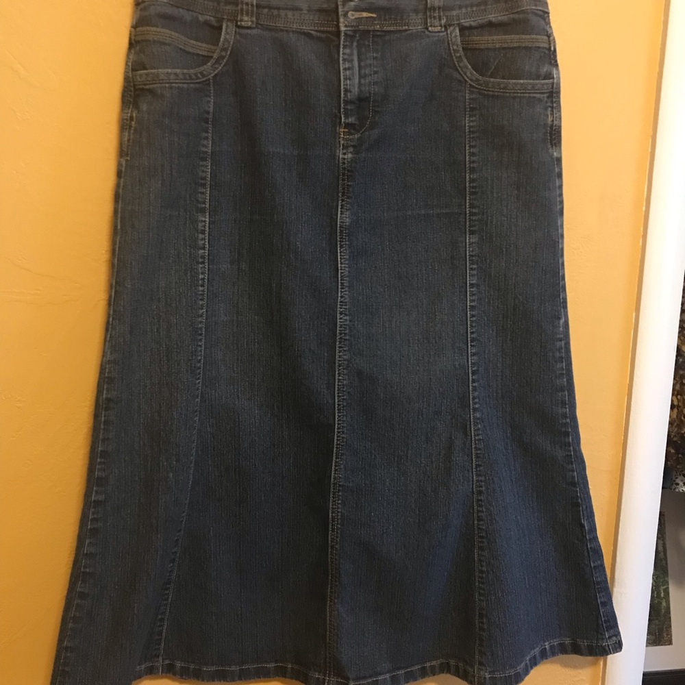 Christopher & Banks Jean Skirt